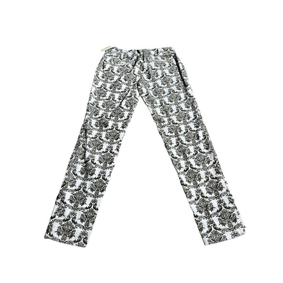 NWT Anthropologie Cartonnier Pants Charlie Ankle Siz 2 Brocade Jacquard Trousers - Picture 10 of 12